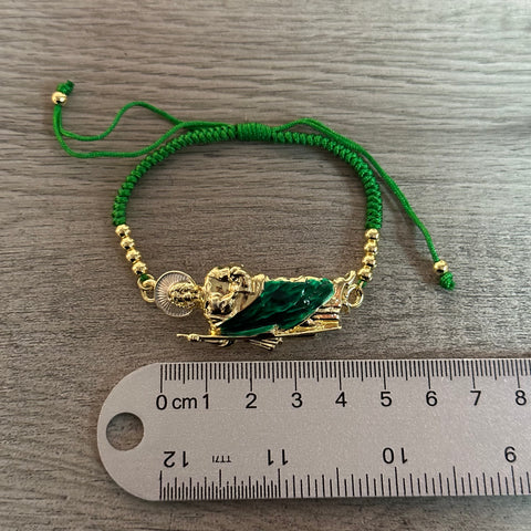 Green San Judas bracelet 018