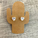 925 Silver Heart Stud Earrings