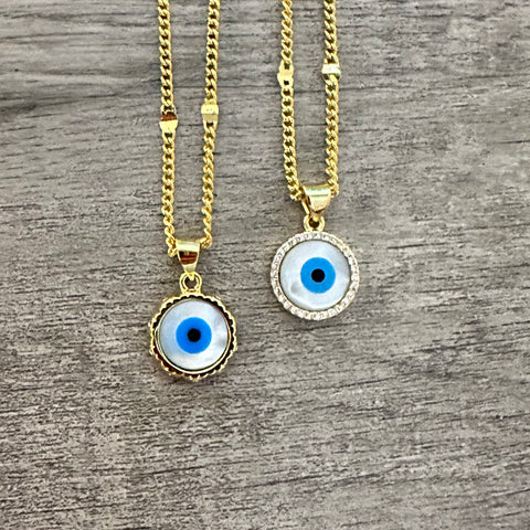 Mini Evil Eye Necklace 011