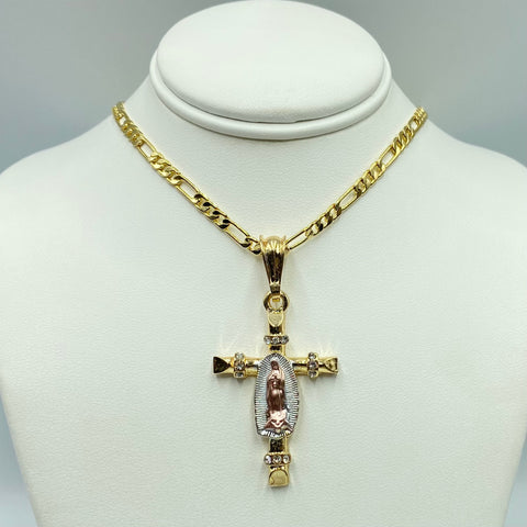 Virgen Cross Necklace 01