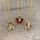 Butterfly Crystal Necklace 02