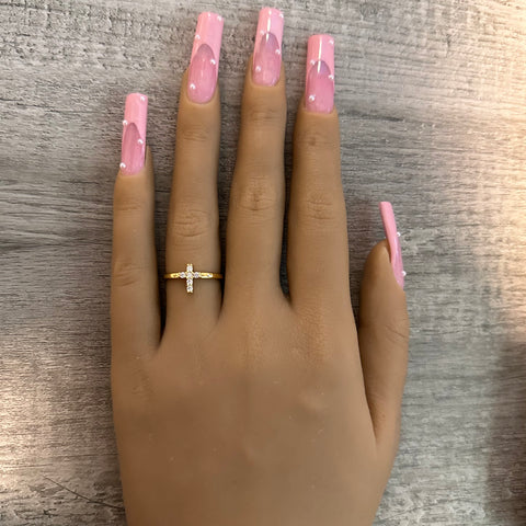 Adjustable Mini Cross Ring 01