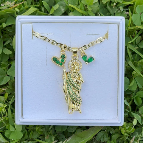 Green Charm Necklace