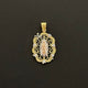 14k Solid Gold Virgencita Pendant