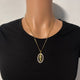 Oval San Judas Necklace 017